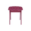 Riverbay Furniture Transitional Wood Outdoor Coffee Table in Red