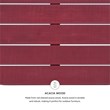 Riverbay Furniture Transitional Wood Outdoor Coffee Table in Red