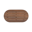 Riverbay Furniture Transitional Wood Outdoor Coffee Table in Brown