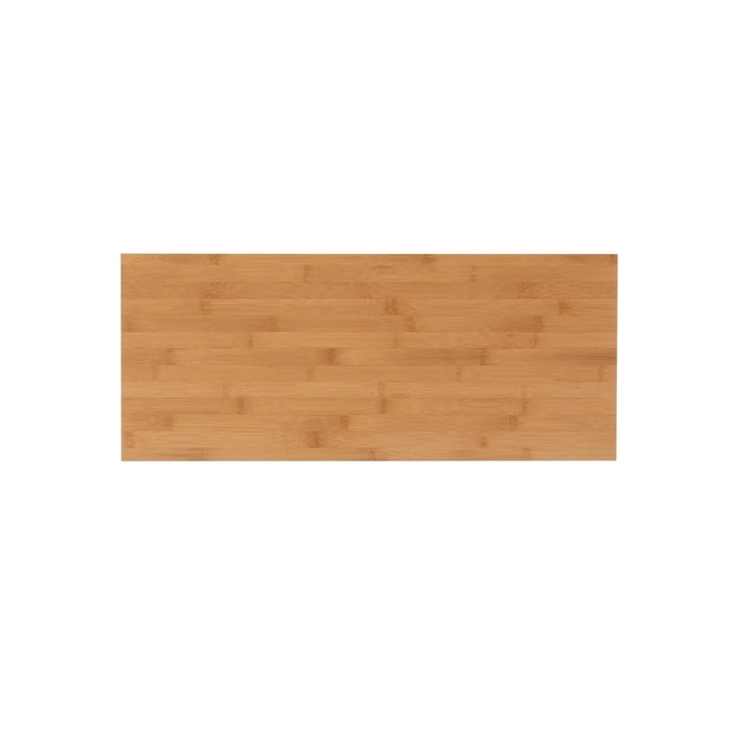 Riverbay Furniture 2-Door & 3-Shelf Bamboo Floor Cabinet in Natural Brown