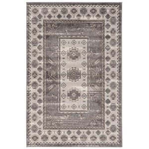 Riverbay Furniture 9' x 12' Power Loomed Rug in Gray