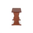 Riverbay Furniture Wood Brown 3Pc Patio Corner Table Booth Bench Dining Set