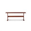 Riverbay Furniture Wood Brown 3Pc Patio Corner Table Booth Bench Dining Set