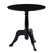 Riverbay Furniture Round Transitional Plastic Accent Table in Black