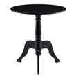 Riverbay Furniture Round Transitional Plastic Accent Table in Black