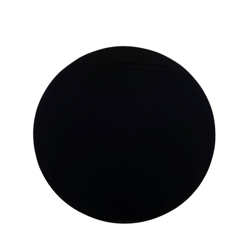Riverbay Furniture Round Transitional Plastic Accent Table in Black