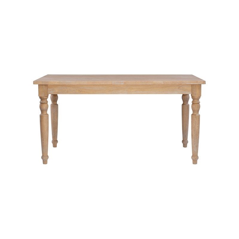 Riverbay Furniture Transitional Wood Dining Table in Light Natural Brown