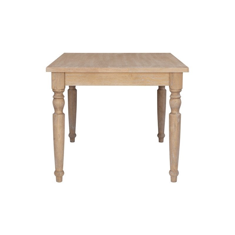 Riverbay Furniture Transitional Wood Dining Table in Light Natural Brown
