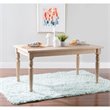 Riverbay Furniture Transitional Wood Dining Table in Light Natural Brown
