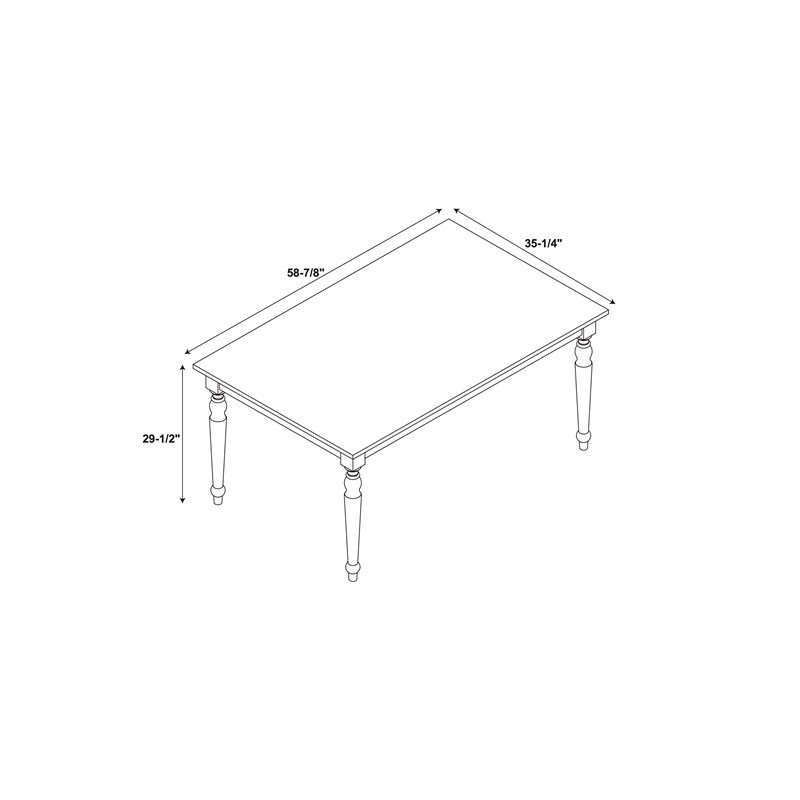 Riverbay Furniture Transitional Wood Dining Table in Light Natural Brown