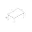 Riverbay Furniture Transitional Wood Dining Table in Light Natural Brown