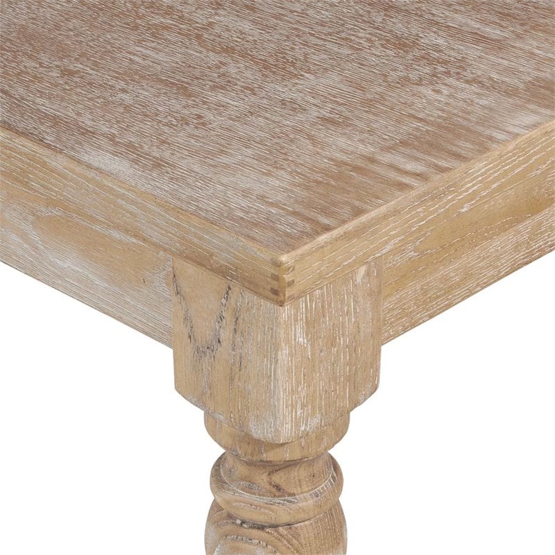 Riverbay Furniture Transitional Wood Dining Table in Light Natural Brown
