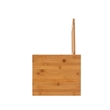 Riverbay Furniture Transitional Bamboo Cabinet with Door & 3 Shelves in Natural