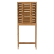 Riverbay Furniture Transitional Bamboo Spacesaver with Sliding Doors in Brown