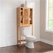 Riverbay Furniture Transitional Bamboo Spacesaver with Sliding Doors in Brown