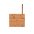 Riverbay Furniture Transitional Bamboo Tower with 5 Spacious Shelves in Brown