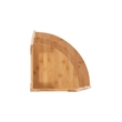Riverbay Furniture Transitional Bamboo Corner Shelf in Natural Brown