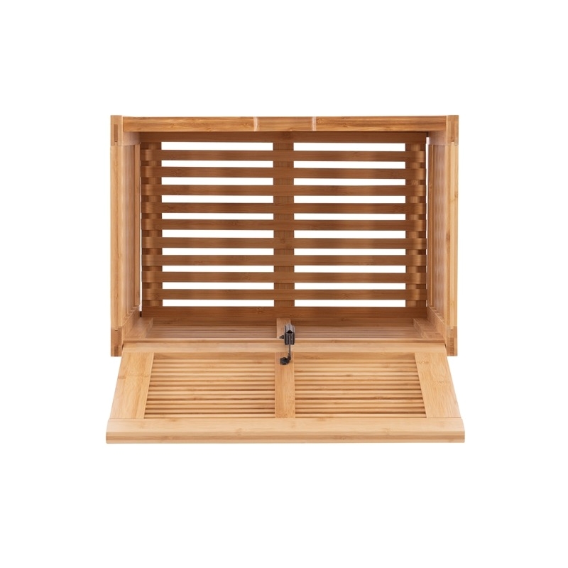 Riverbay Furniture Bamboo Natural Brown Hamper Rectangular 21.75