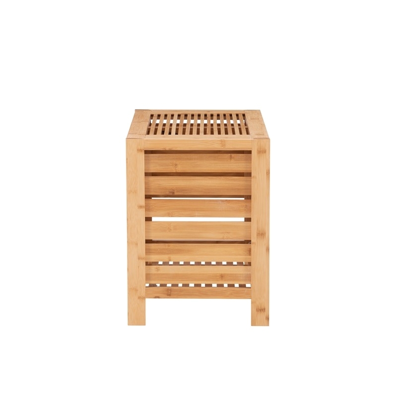 Riverbay Furniture Bamboo Natural Brown Hamper Rectangular 21.75