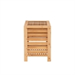 Riverbay Furniture Bamboo Natural Brown Hamper Rectangular 21.75