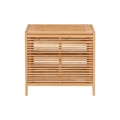 Riverbay Furniture Bamboo Natural Brown Hamper Rectangular 21.75