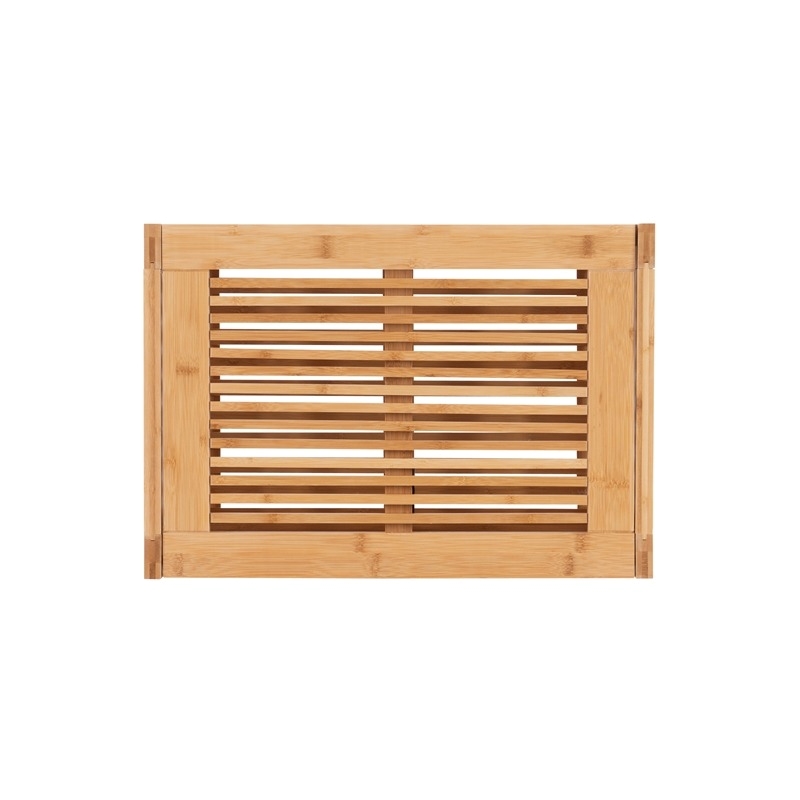 Riverbay Furniture Bamboo Natural Brown Hamper Rectangular 21.75