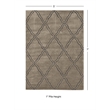 Riverbay Furniture 5' x 7' Picket Hand Tufted Rug in Gray and Smoke