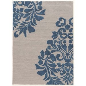 Riverbay Furniture 8' x 10' Hand Tufted Rug in Gray and Blue