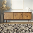 Riverbay Furniture 5' x 7' Hand Tufted Rug in Navy and Cream