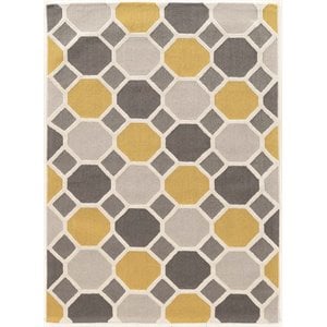 Riverbay Furniture 5' x 7' Hand Tufted Rug in Gold and Blue