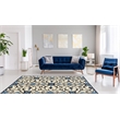 Riverbay Furniture 8' x 10' Hand Tufted Rug in Blue and Cream