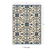 Riverbay Furniture 8' x 10' Hand Tufted Rug in Blue and Cream