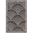 Riverbay Furniture 2' x 3' Hand Tufted Wool Rug in Navy and White