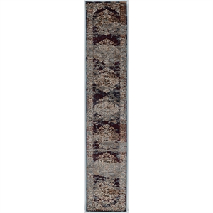Riverbay Furniture 2' x 10' Runner Rug in Blue