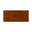 Riverbay Furniture Mid-Century Wood/Fabric Vanity Set in Walnut Brown/Beige