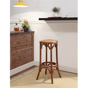Riverbay Furniture 30&quot Backless Bar Stool in Walnut