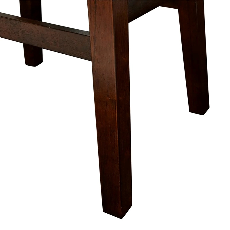 Riverbay Furniture Wood/Fabric Brown Bar Stool Backless 30