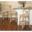 Riverbay Furniture Elm Wood Gray Brown Counter Stool Rectangular Counter Height 41.25