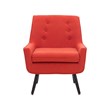Riverbay Furniture 19'' Modern Fabric Upholstered Chair in Pimento Red Orange