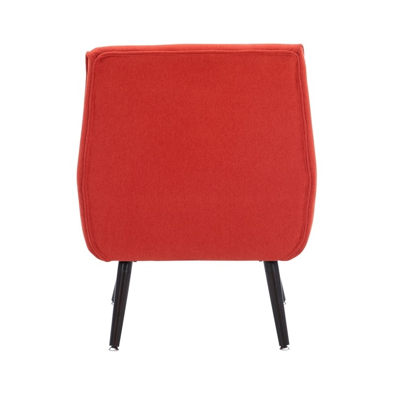 Riverbay Furniture 19'' Modern Fabric Upholstered Chair in Pimento Red Orange