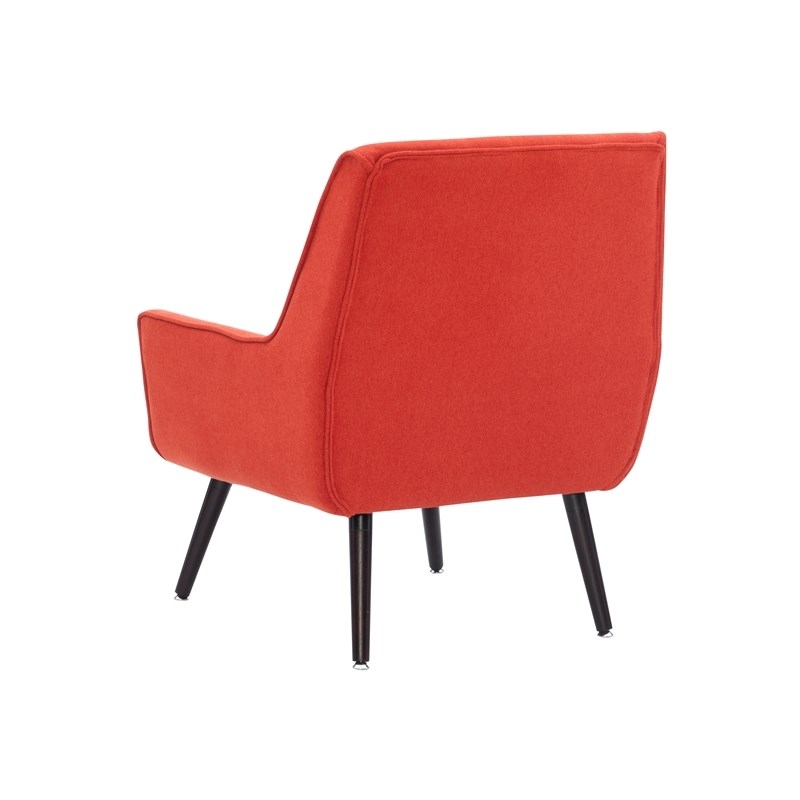 Riverbay Furniture 19'' Modern Fabric Upholstered Chair in Pimento Red Orange