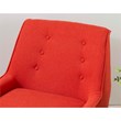 Riverbay Furniture 19'' Modern Fabric Upholstered Chair in Pimento Red Orange