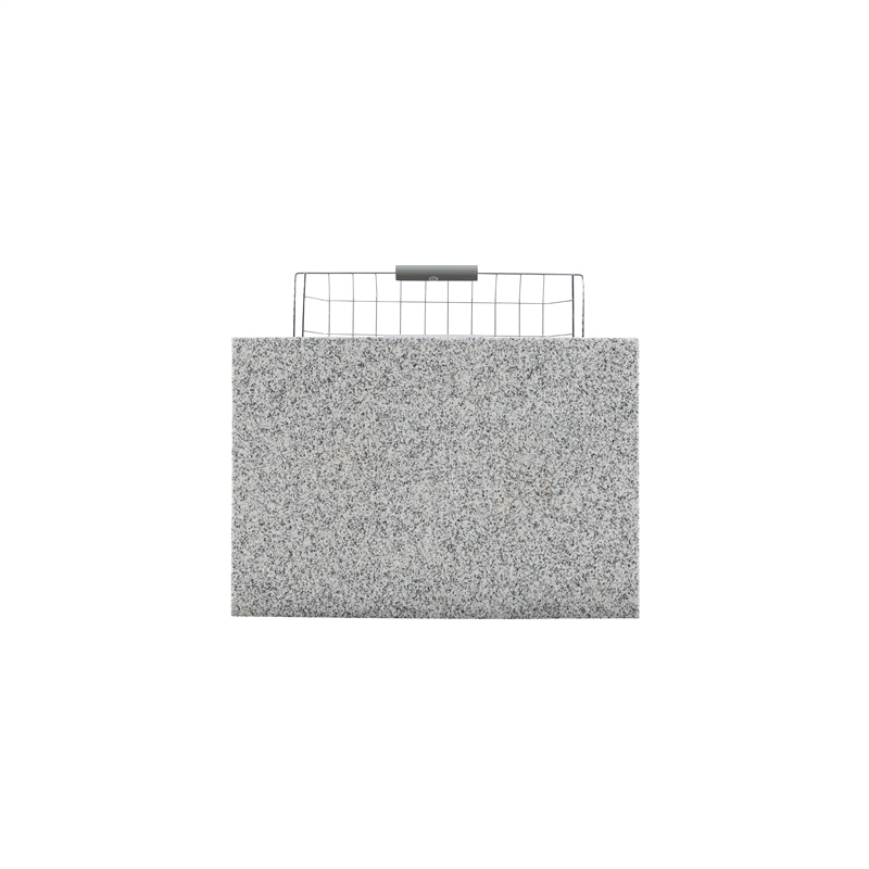 Riverbay Furniture Transitional Wood/Granite Top Kitchen Island in Gray