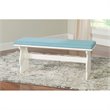 Riverbay Furniture Pine Wood Blue Dining Set Rectangular Perfect for Small Spaces 66.25