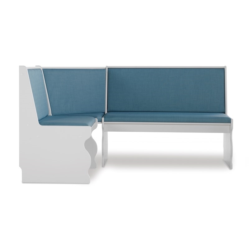 Riverbay Furniture Pine Wood Blue Dining Set Rectangular Perfect for Small Spaces 66.25