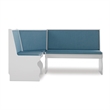 Riverbay Furniture Pine Wood Blue Dining Set Rectangular Perfect for Small Spaces 66.25