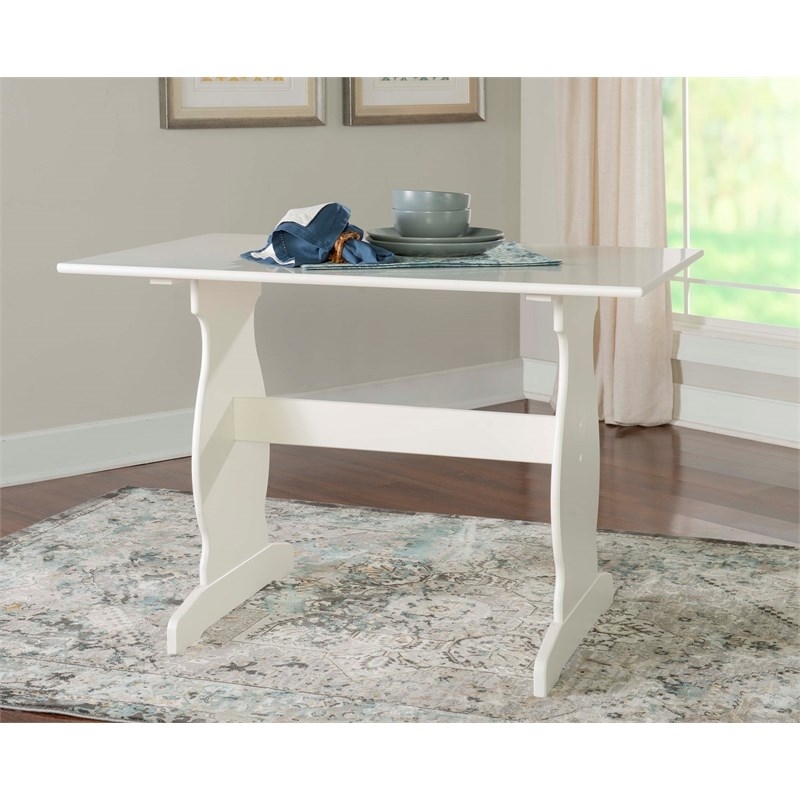 Riverbay Furniture Pine Wood Blue Dining Set Rectangular Perfect for Small Spaces 66.25