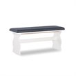 Riverbay Furniture Pine Wood Charcoal Gray Breakfast Nook Dining Set Rectangular Space-Saving 66.25