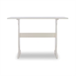 Riverbay Furniture Pine Wood Charcoal Gray Breakfast Nook Dining Set Rectangular Space-Saving 66.25