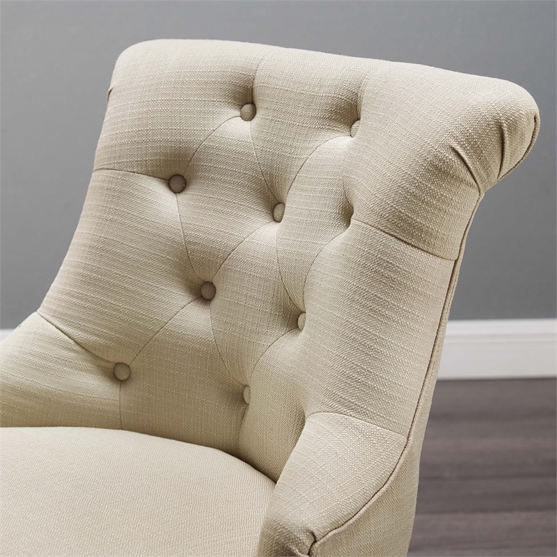 Riverbay Furniture Fabric Beige Office Chair Rectangular Adjustable 35